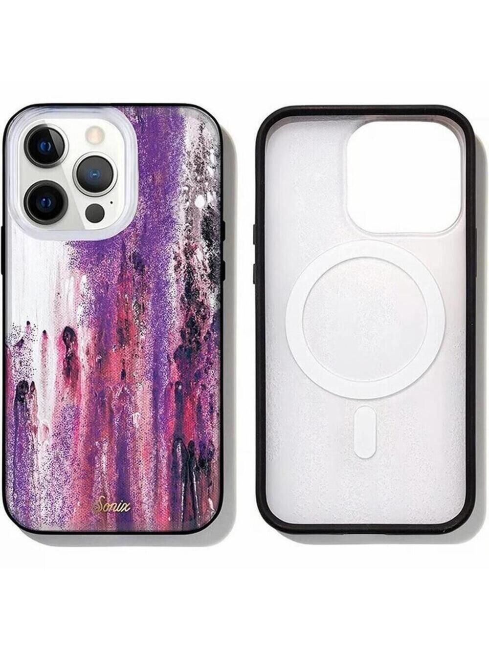 Apple iPhone 13 Pro Max / iPhone 12 Pro Max Case MagSafe Purple Rain Sonix NEW